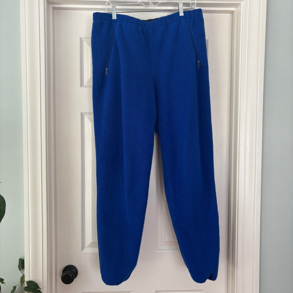 Vtg Patagonia blue fleece pants, men’s XL